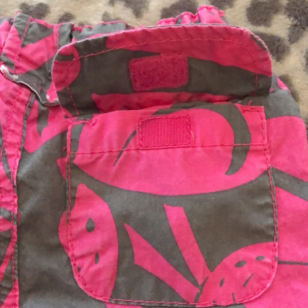 Old Navy Tropical Pants in Pink Gray Print Size 2T